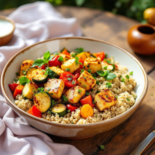Basil Balsamic Tofu Bowl (Vegan + Gluten-Free)