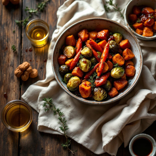 Bourbon-Glazed Roasted Vegetables