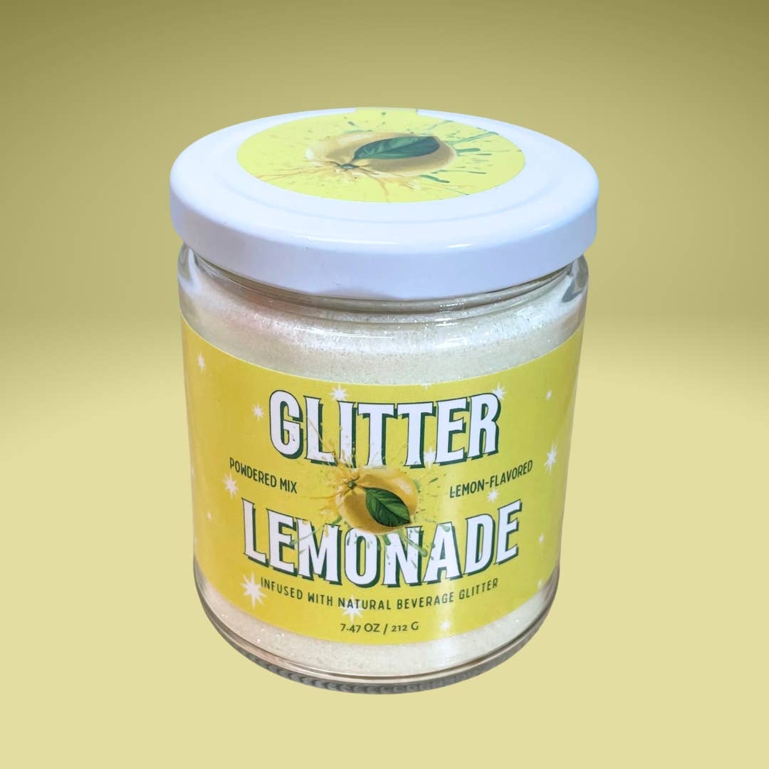 Wood Stove Kitchen - Glitter Lemonade Powder with Beverage Glitter, 7.47 oz