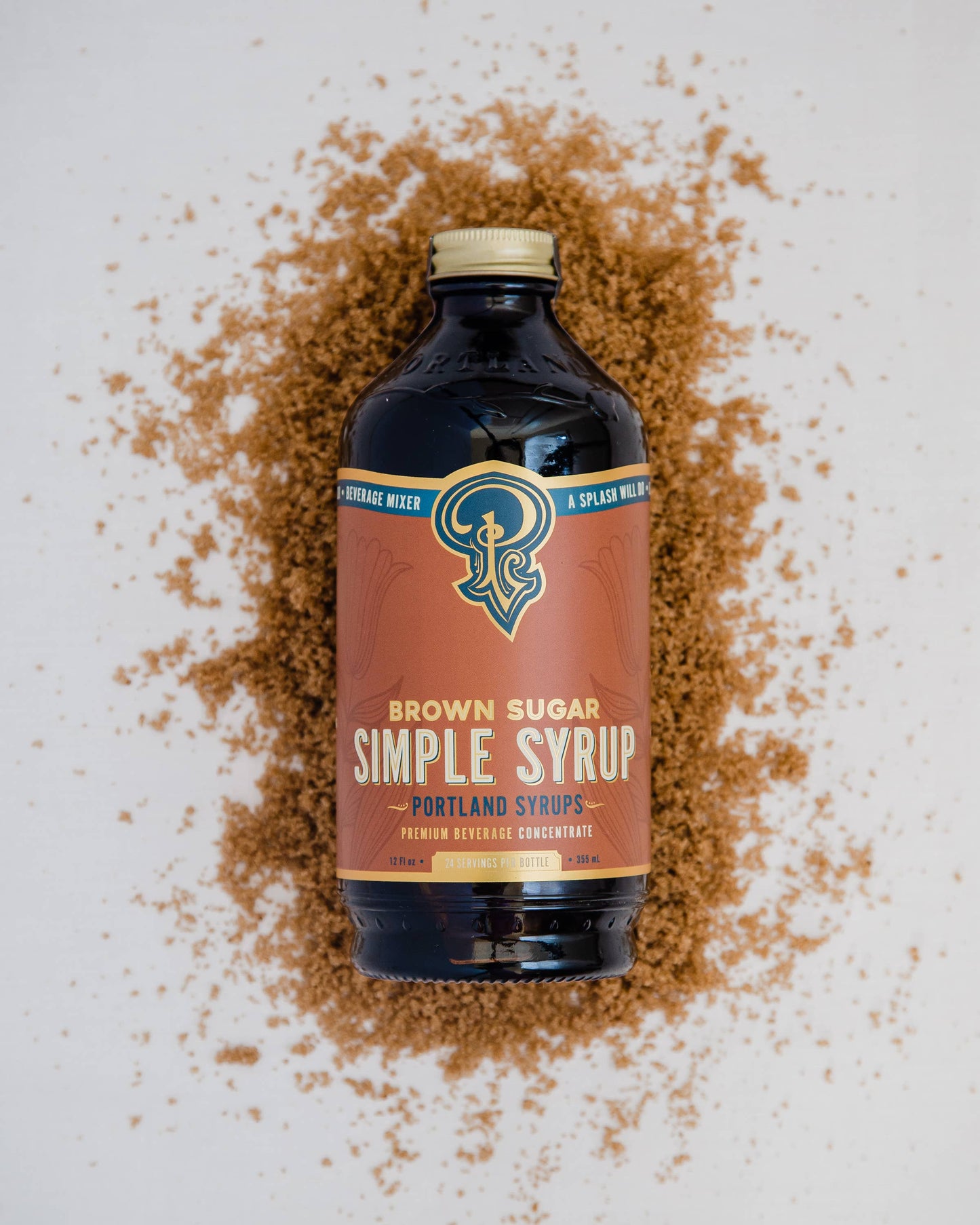 Portland Syrups | Brown Sugar Simple Syrup 12 oz - Mixed Drinks & Coffee Syrup