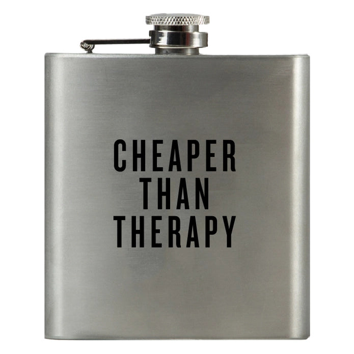 Swag Brewery Cheaper than Therapy flask