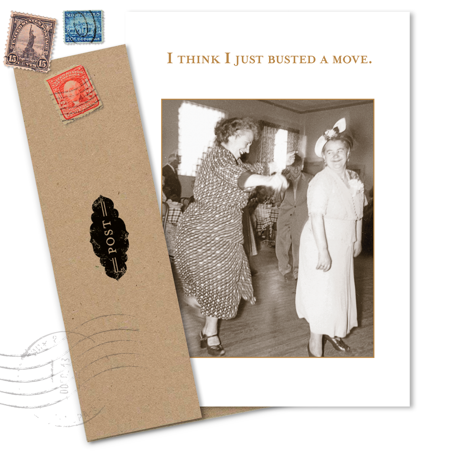 Shannon Martin Design - Just Busted A Move Birthday Card