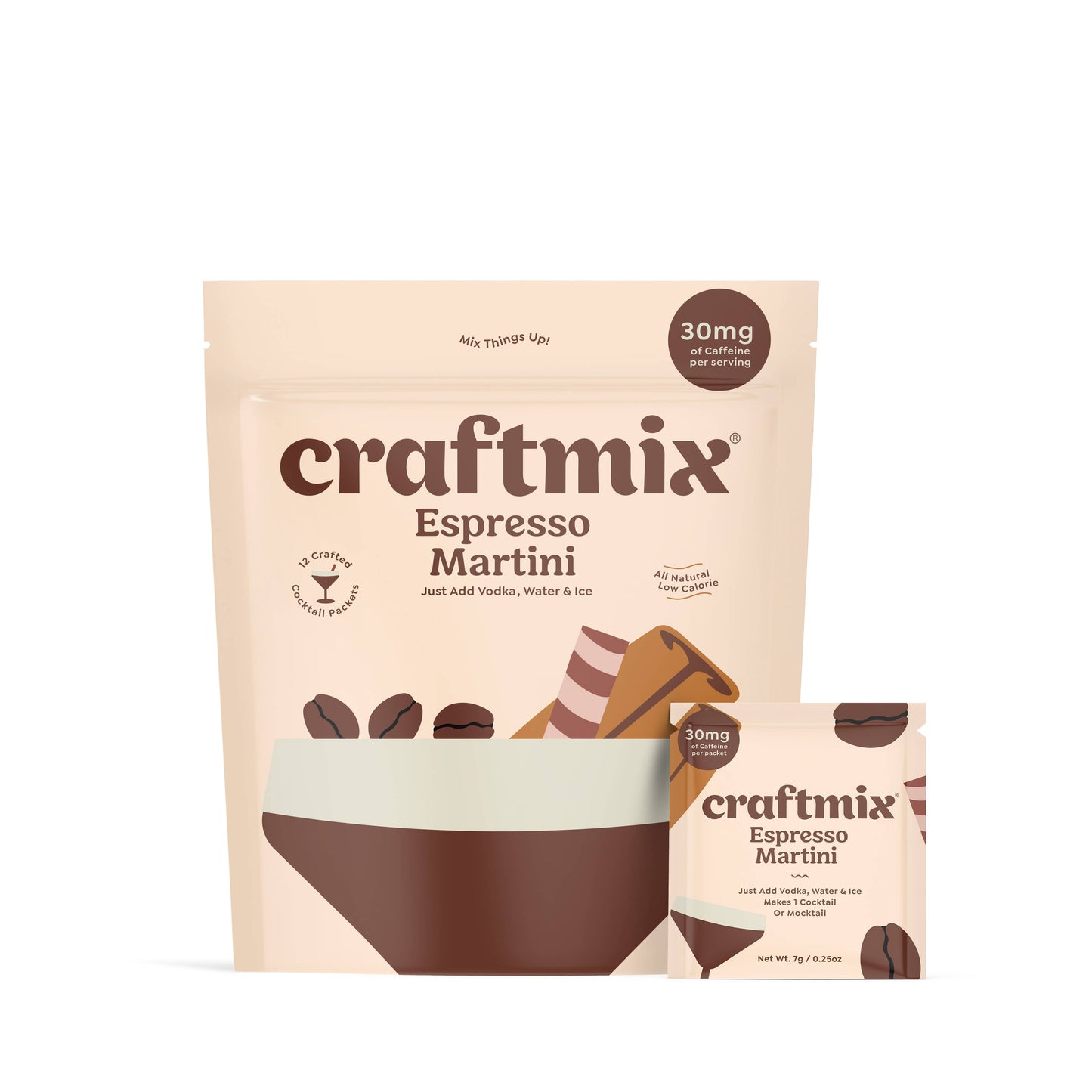 Craftmix | Espresso Martini Cocktail Mixer - 12 Serving Multipack