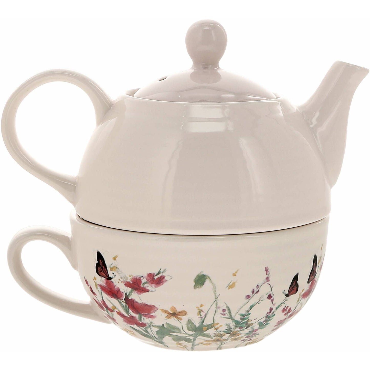 "Mom" Tea for One Set - 14.5 oz Teapot & 10 oz Cup