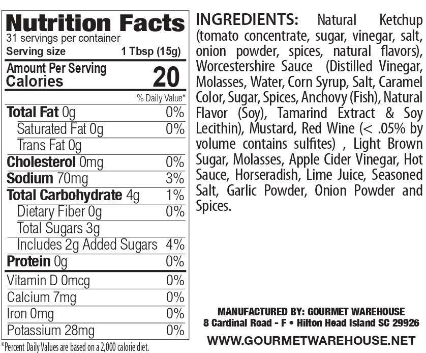 Gourmet Warehouse Brands - Gourmet Warehouse Steak Sauce