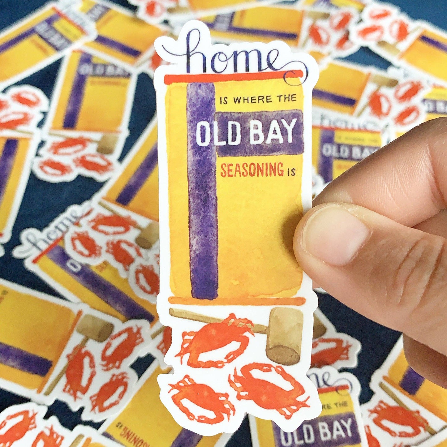 Maggie Moore Studio - Home Is Where the Old Bay Is Sticker