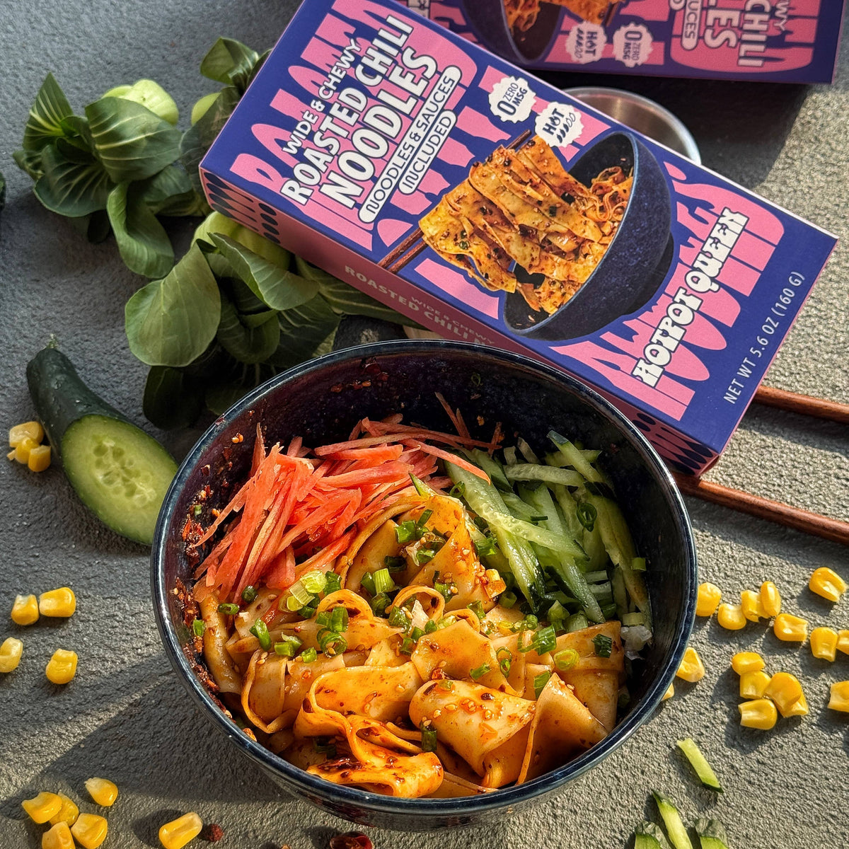 Roasted Chili Noodles- Wide & Chewy 5.6 OZ
