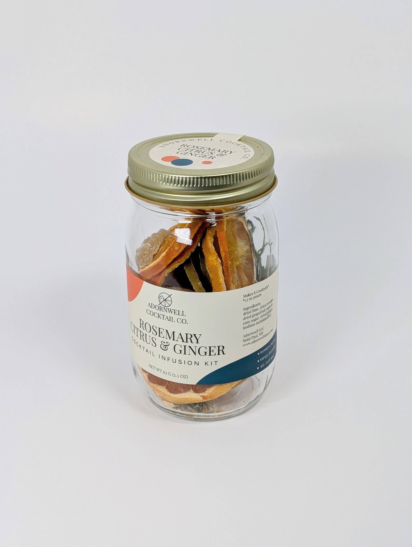 Adornwell Cocktail Co. Rosemary Citrus & Ginger Infusion Kit