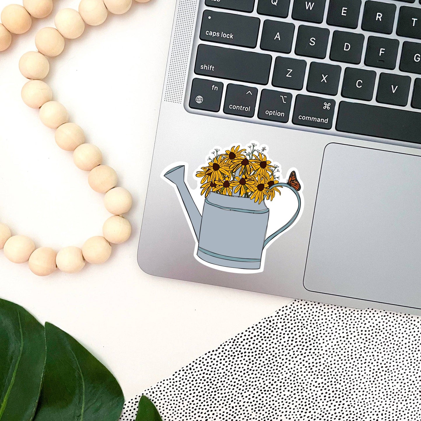 Jami Creates - Black Eyed Susan Watering Can Sticker