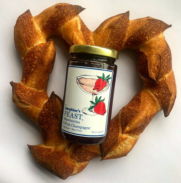 Strawberry & Pink Champagne Preserve | Award-Winning Gourmet Jam | Vegan & Gluten-Free