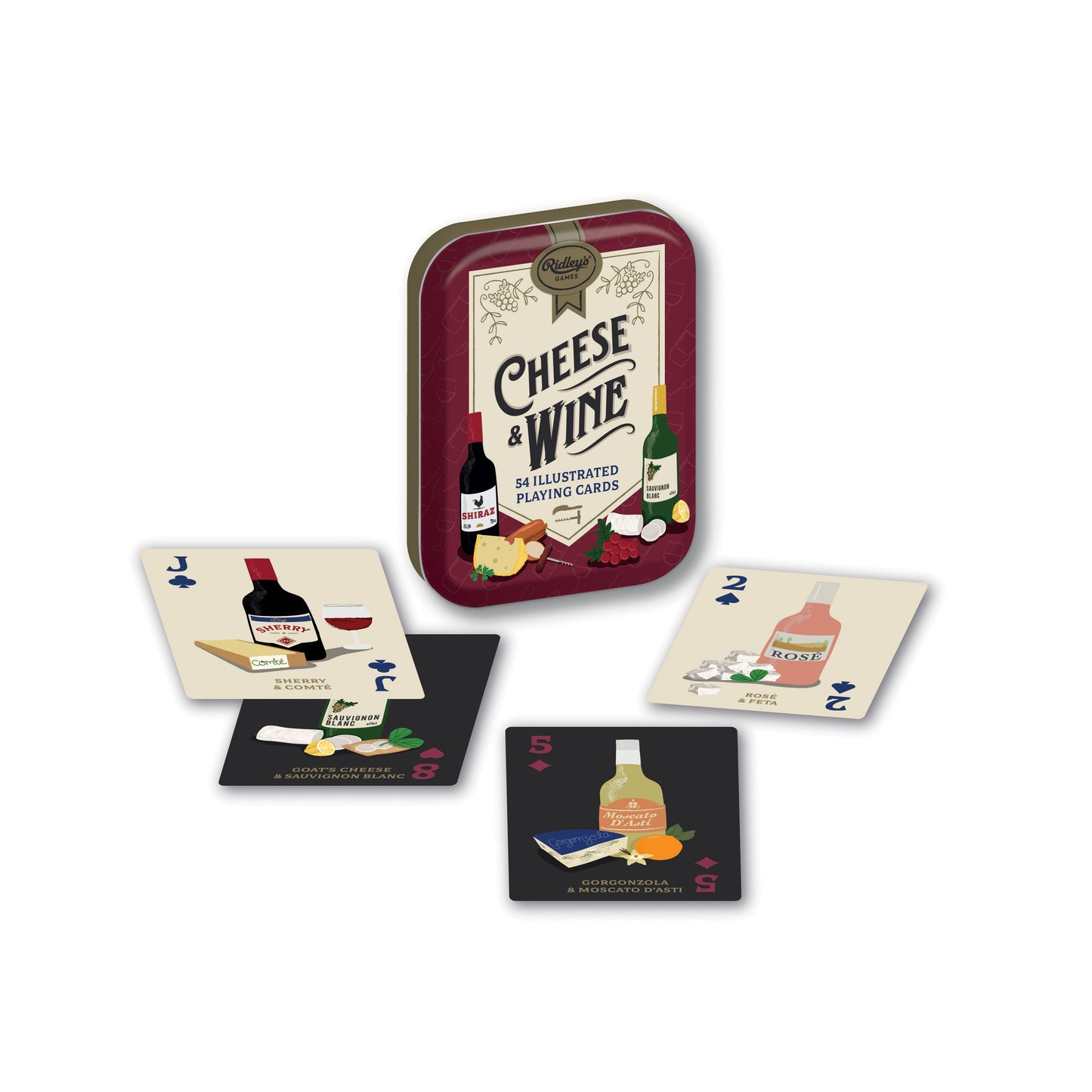 Chronicle Books - Cheese and Wine Playing Cards