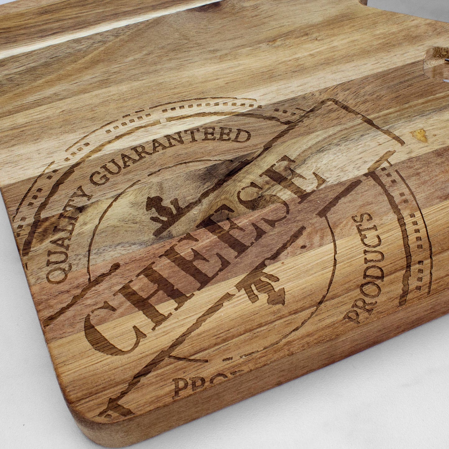 Totally Bamboo - 4-Pc. Acacia Wood Cheese Board & Cheese Tool Set