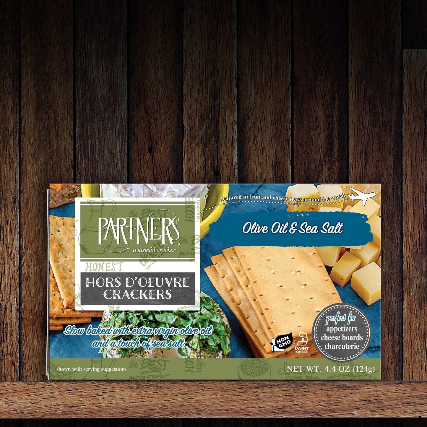 Partners Crackers - Olive Oil & Sea Salt Hors d'Oeuvre Crackers