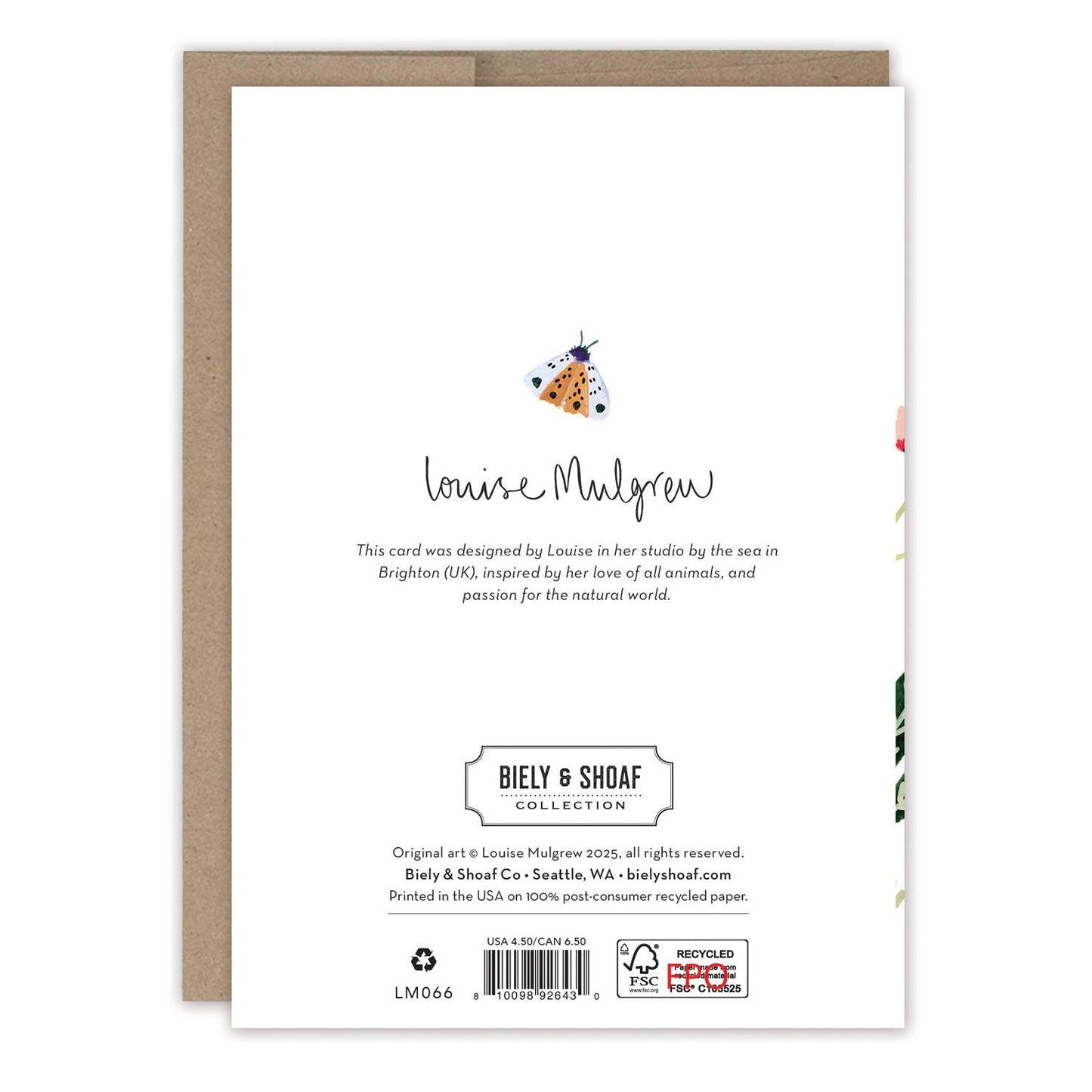 Moths And Flowers Thinking Of You Card