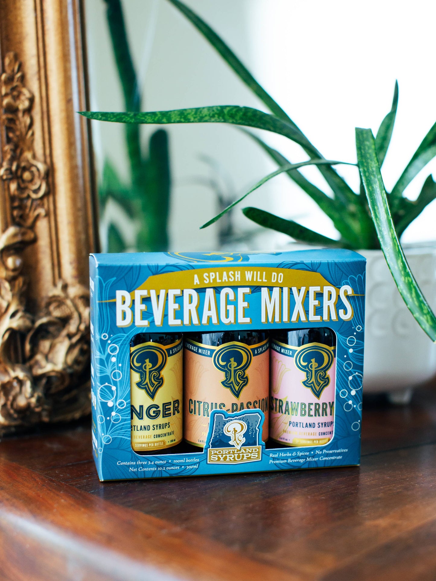 Portland Syrups | Cocktail / Mocktail Mixers Blue Gift Set