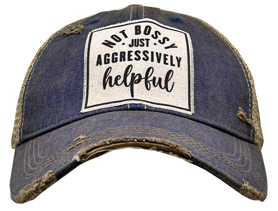 Vintage Life - Not Bossy Just Aggressively Helpful Trucker Hat Baseball Cap