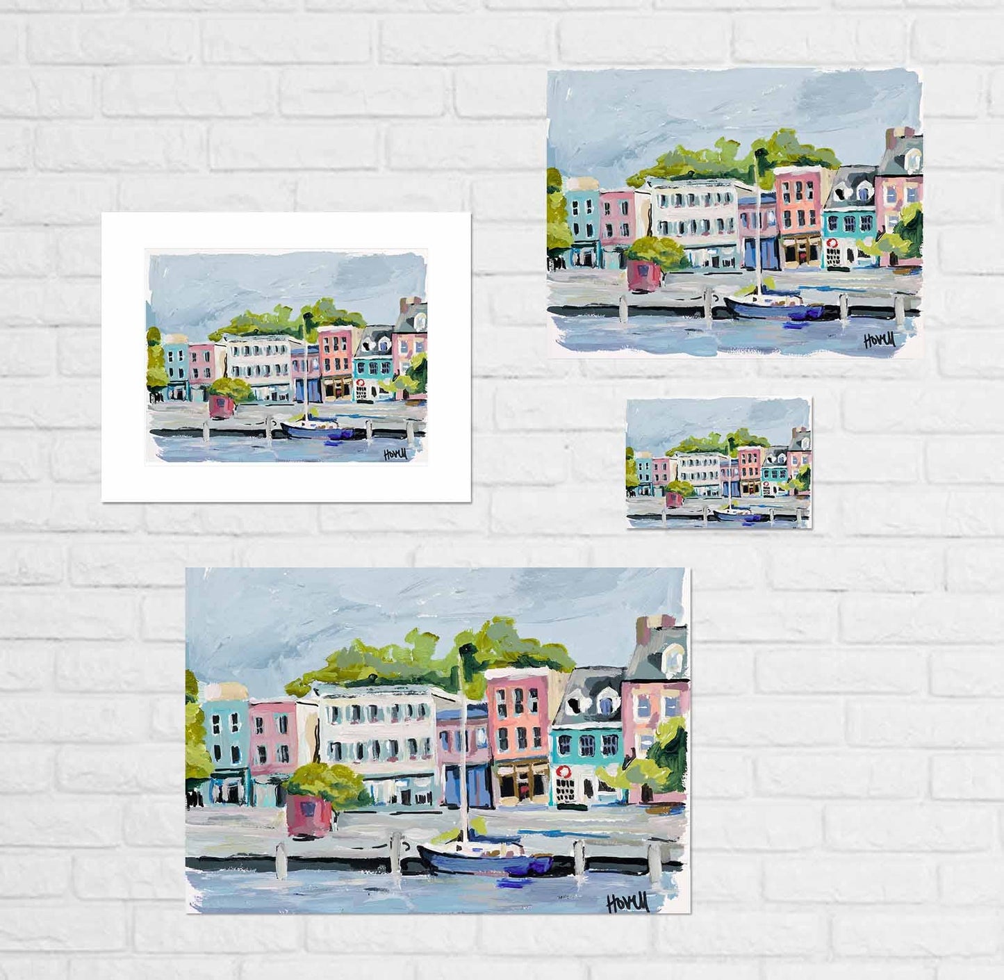 Kim Hovell Art - Fells Point Print: 11 x 14"