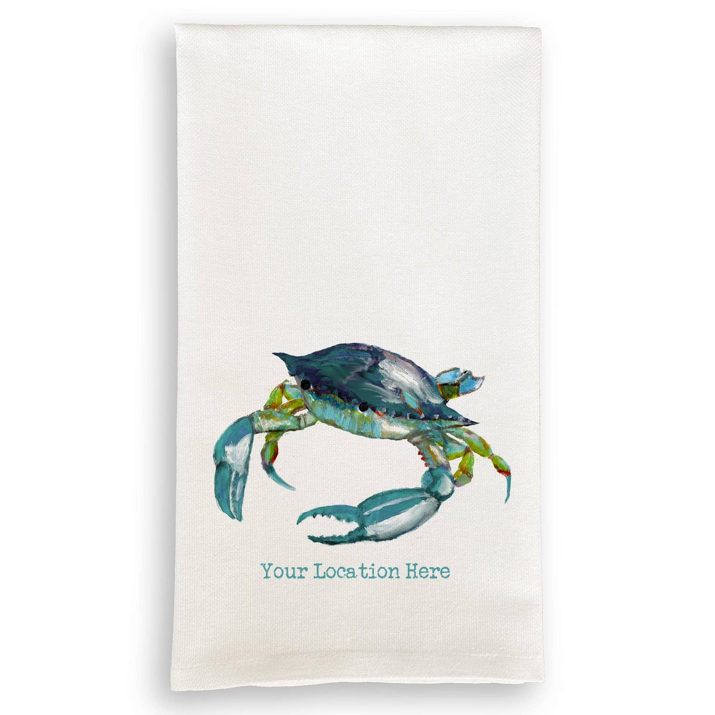 French Graffiti - Blue Crab Dishtowel Fell's Point