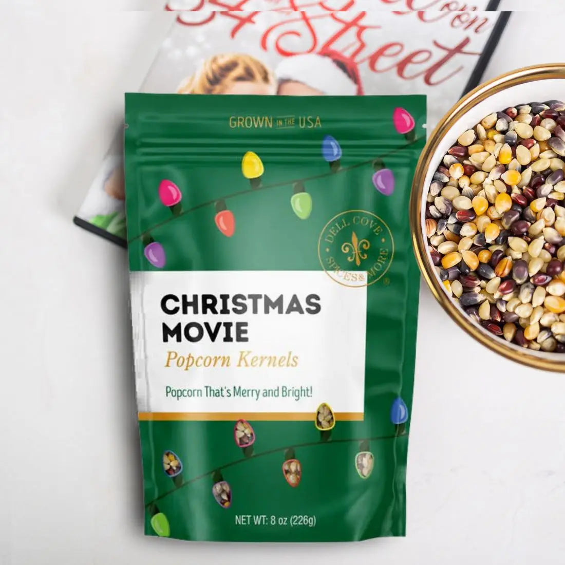 Dell Cove Spices & More Co. - Christmas Movie Popcorn Kernels