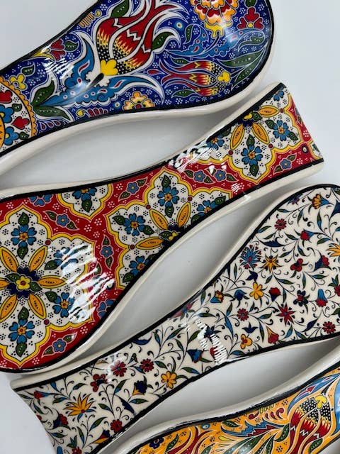 Hand-painted Ceramic Spoonholder