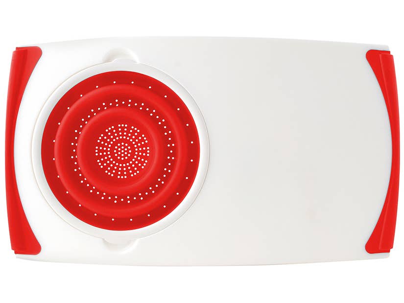 Dexas - Over The Sink Strainer Board: Bone with PlolyFlax / 11.5"x20"