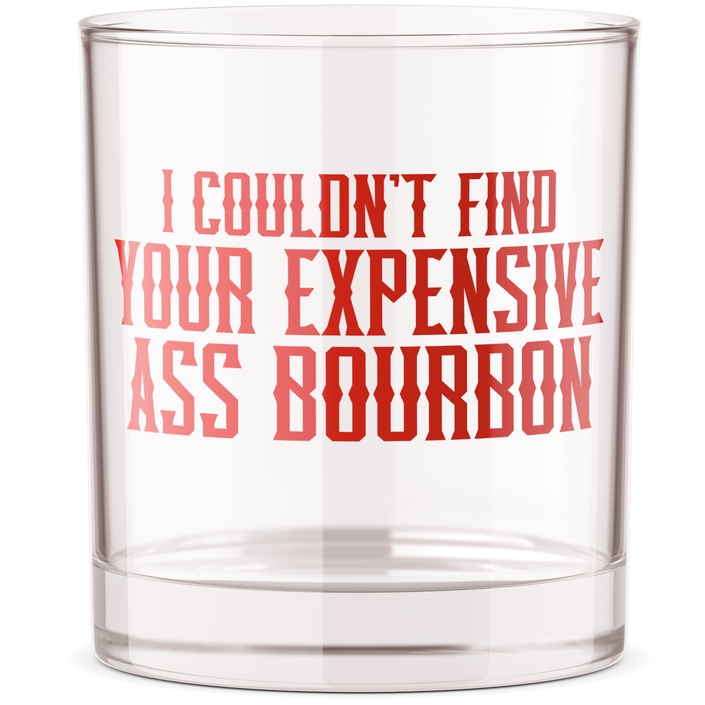 Barrel Down South - I Couldnt Find Bourbon Christmas Bourbon Whiskey Rocks Glass