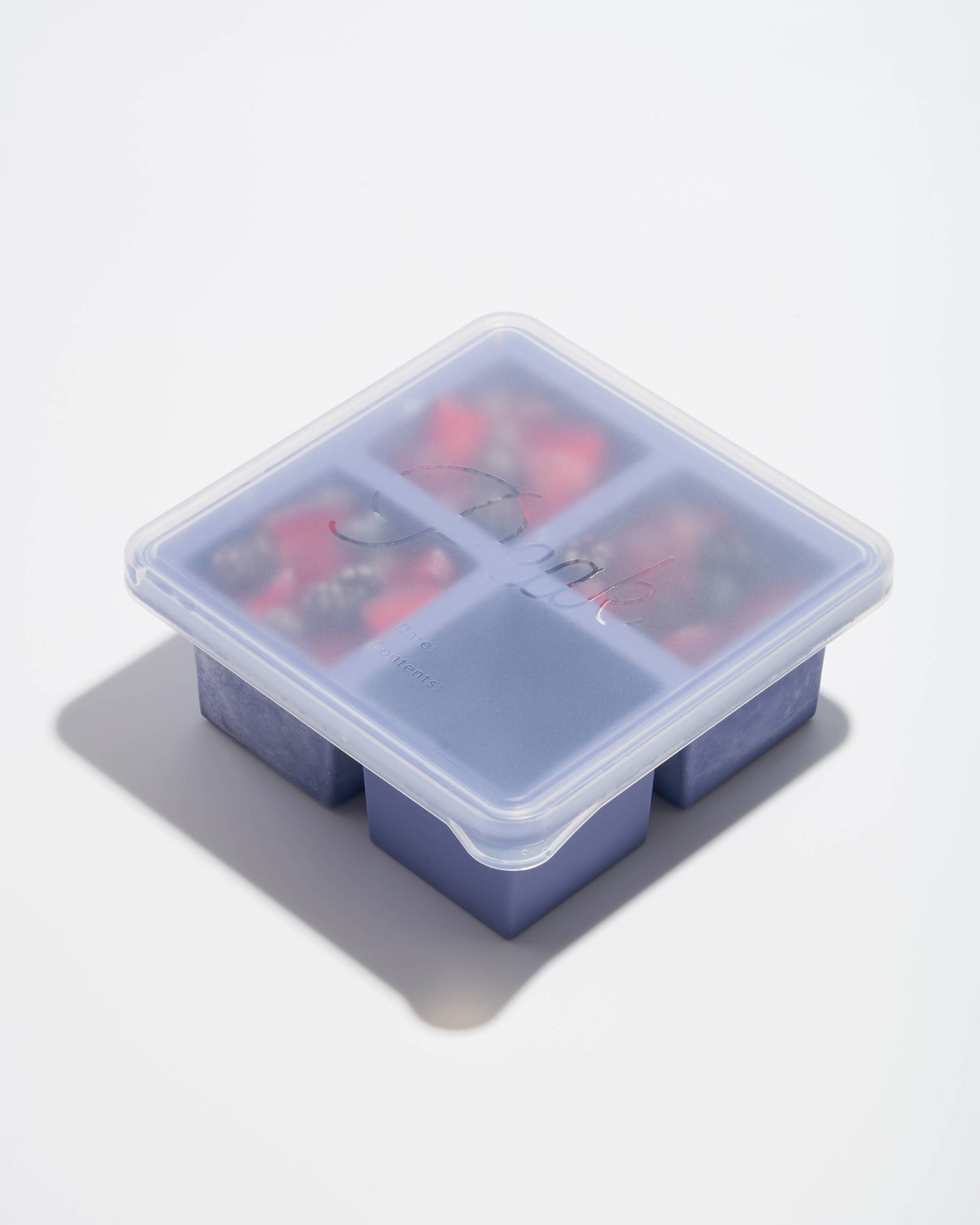 W&P - Cup Cube Silicone Food Storage Meal Prep: Charcoal / 6 Cube