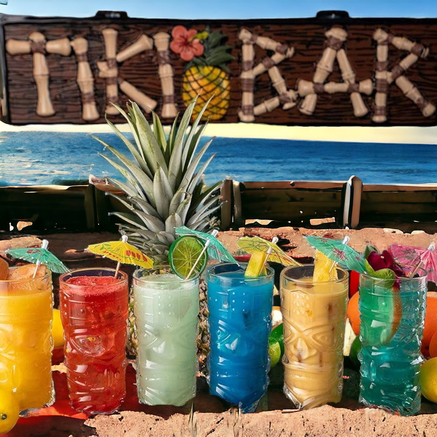 Lemonsoda | Clear Tiki Glasses -15oz (1pc)