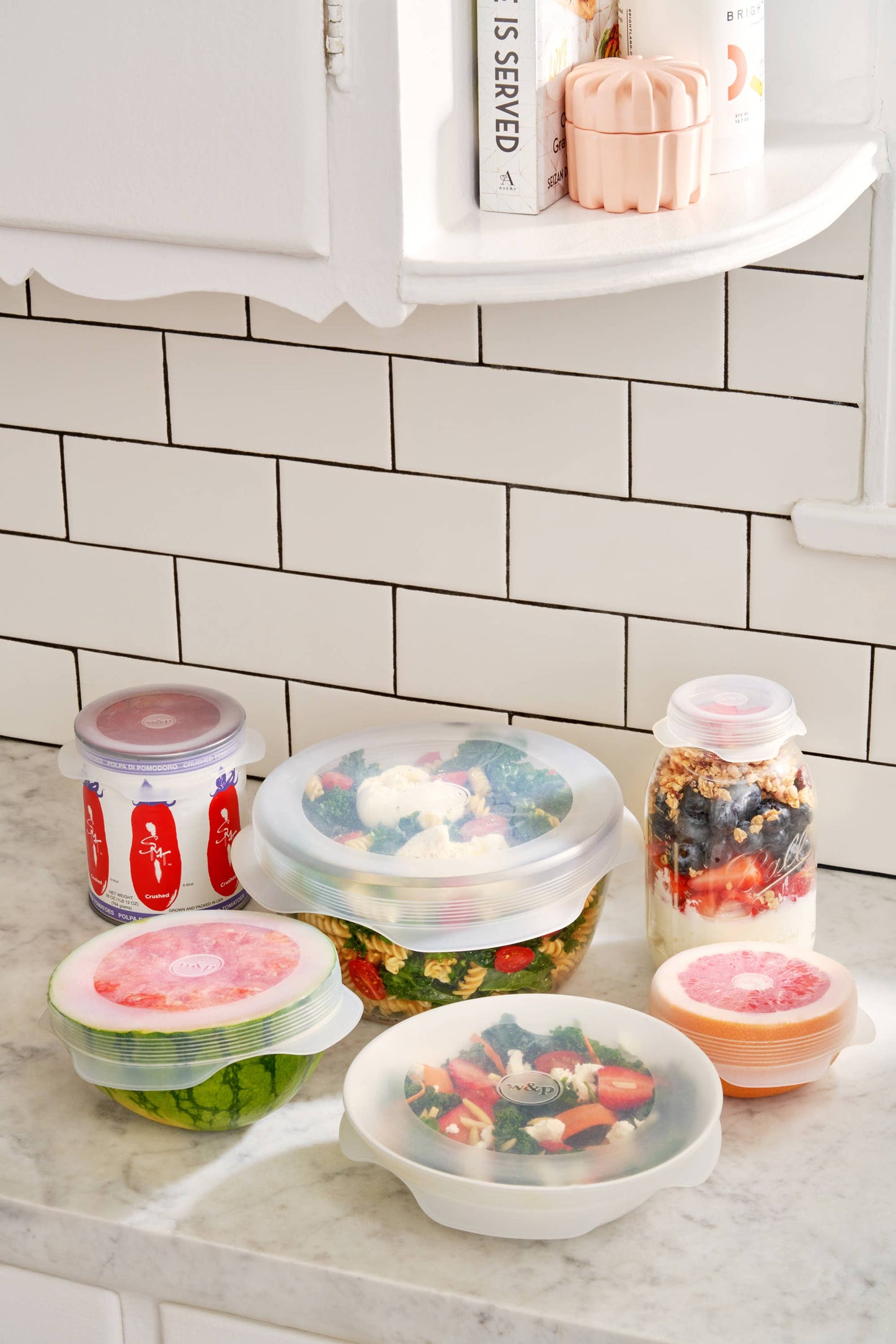 W&P - Reusable Silicone Stretch Lids - Set of 6