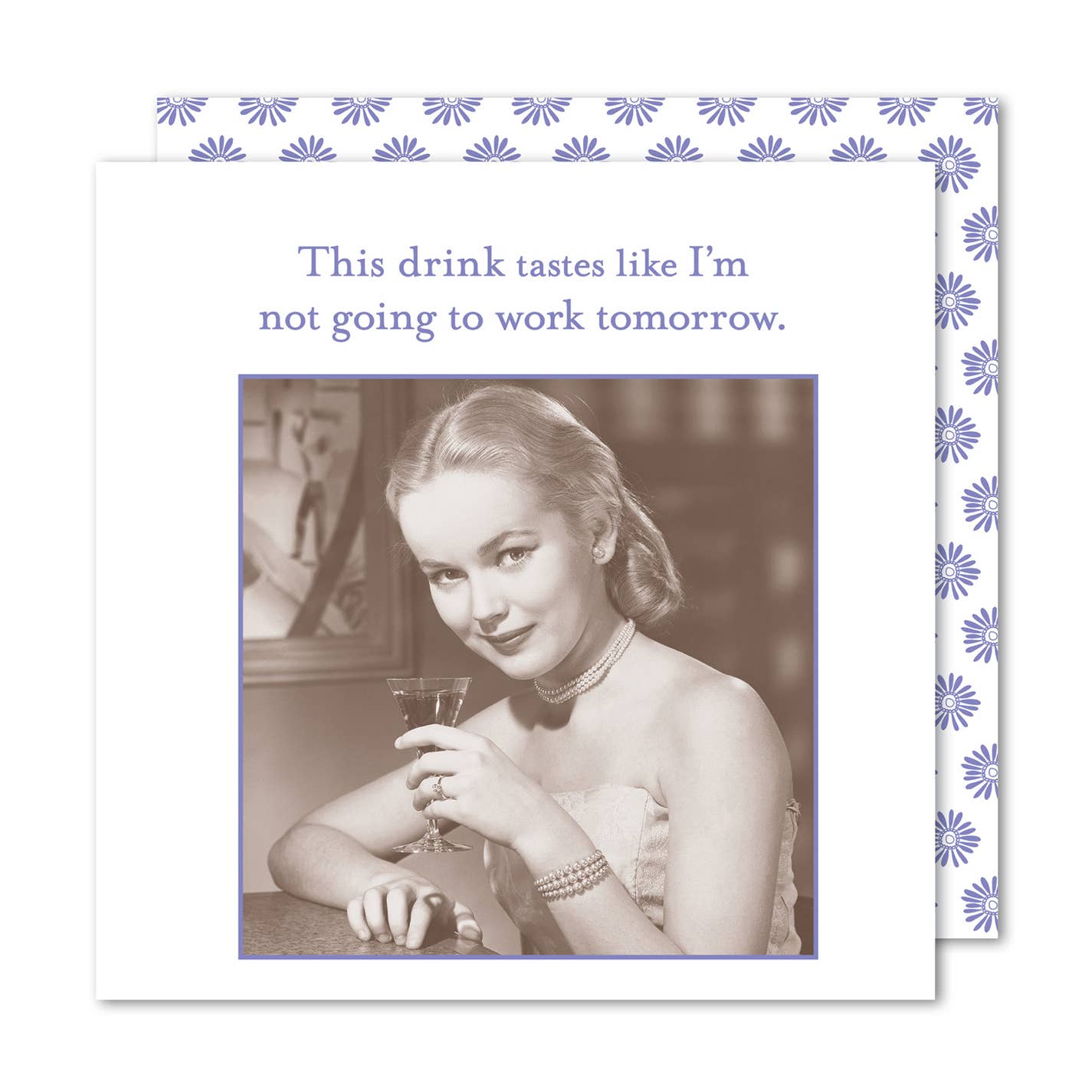 Shannon Martin Design - Not Going To Work Beverage Napkin