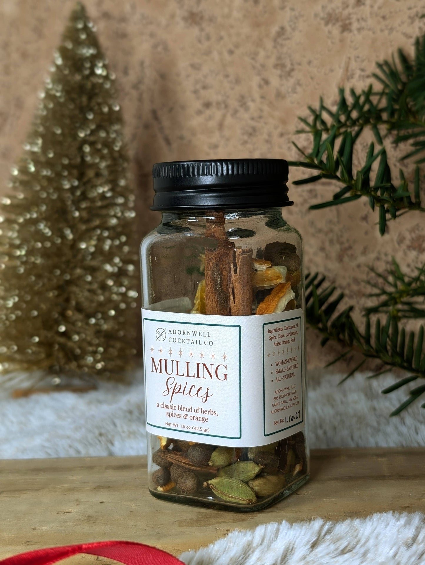 Adornwell Cocktail Co. - Mulling Spice Jars - 1.5 Oz