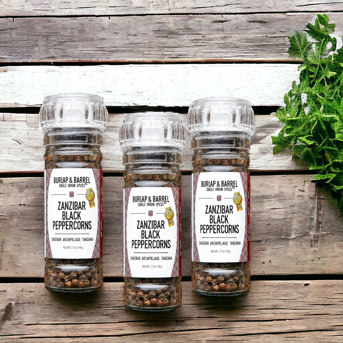 Burlap & Barrel - Zanzibar Black Peppercorns - Single Origin Spice & Seasoning