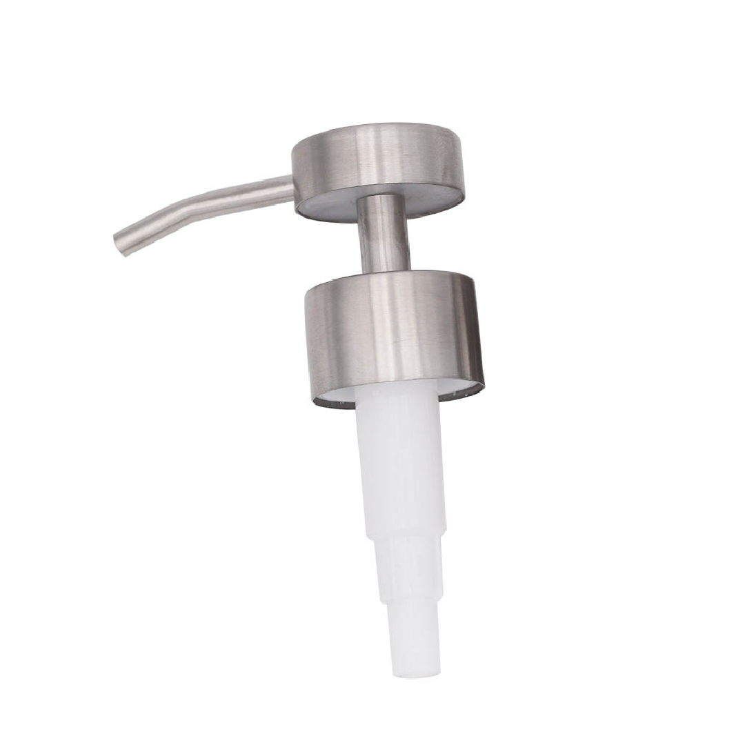 Mason Jar Lifestyle - Satin / Brushed Finish Soap Pump Dispensers for Mason Jars: Threaded galvanized / Wide mouth / #2