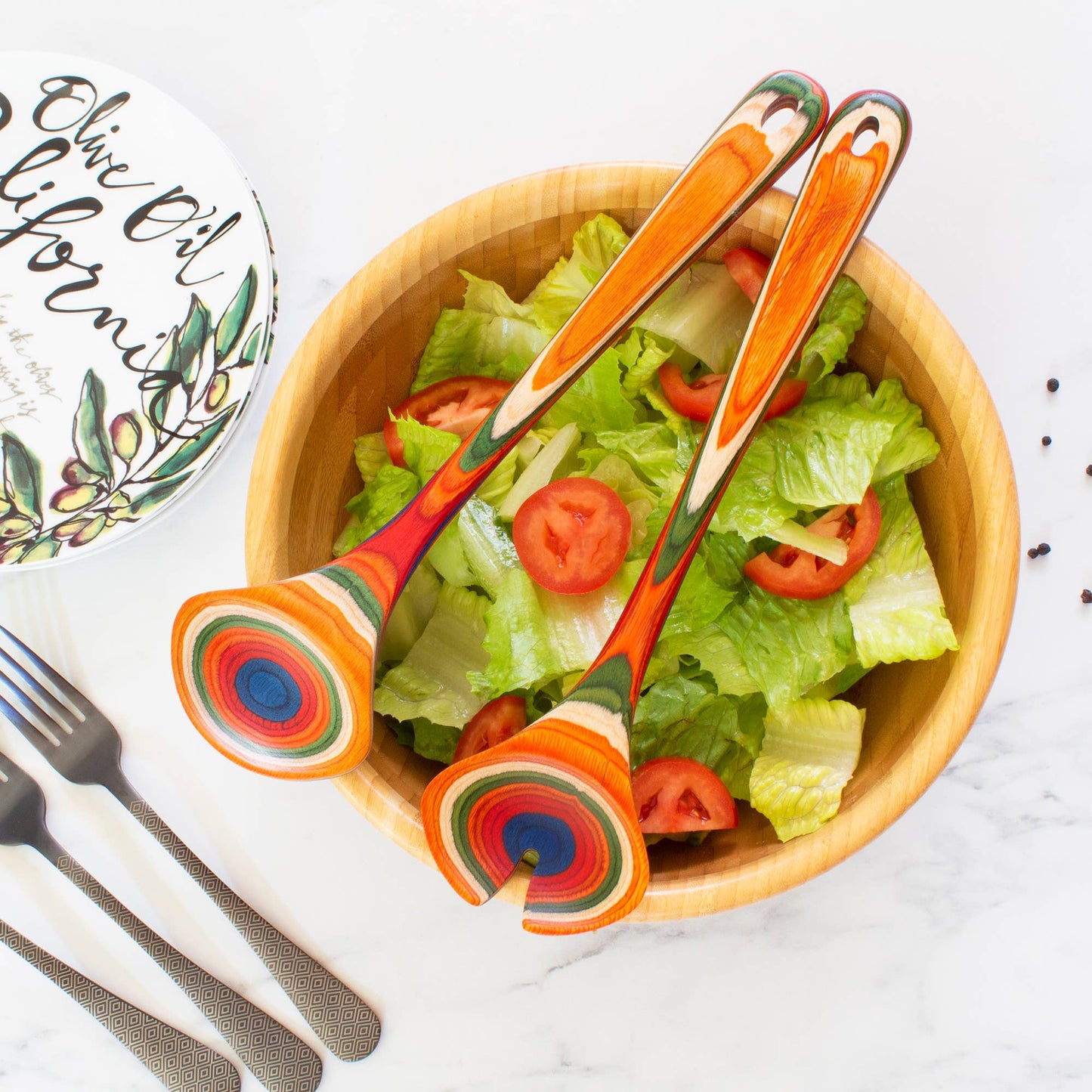 Totally Bamboo - Baltique® Marrakesh Collection Salad Serving Utensil Set