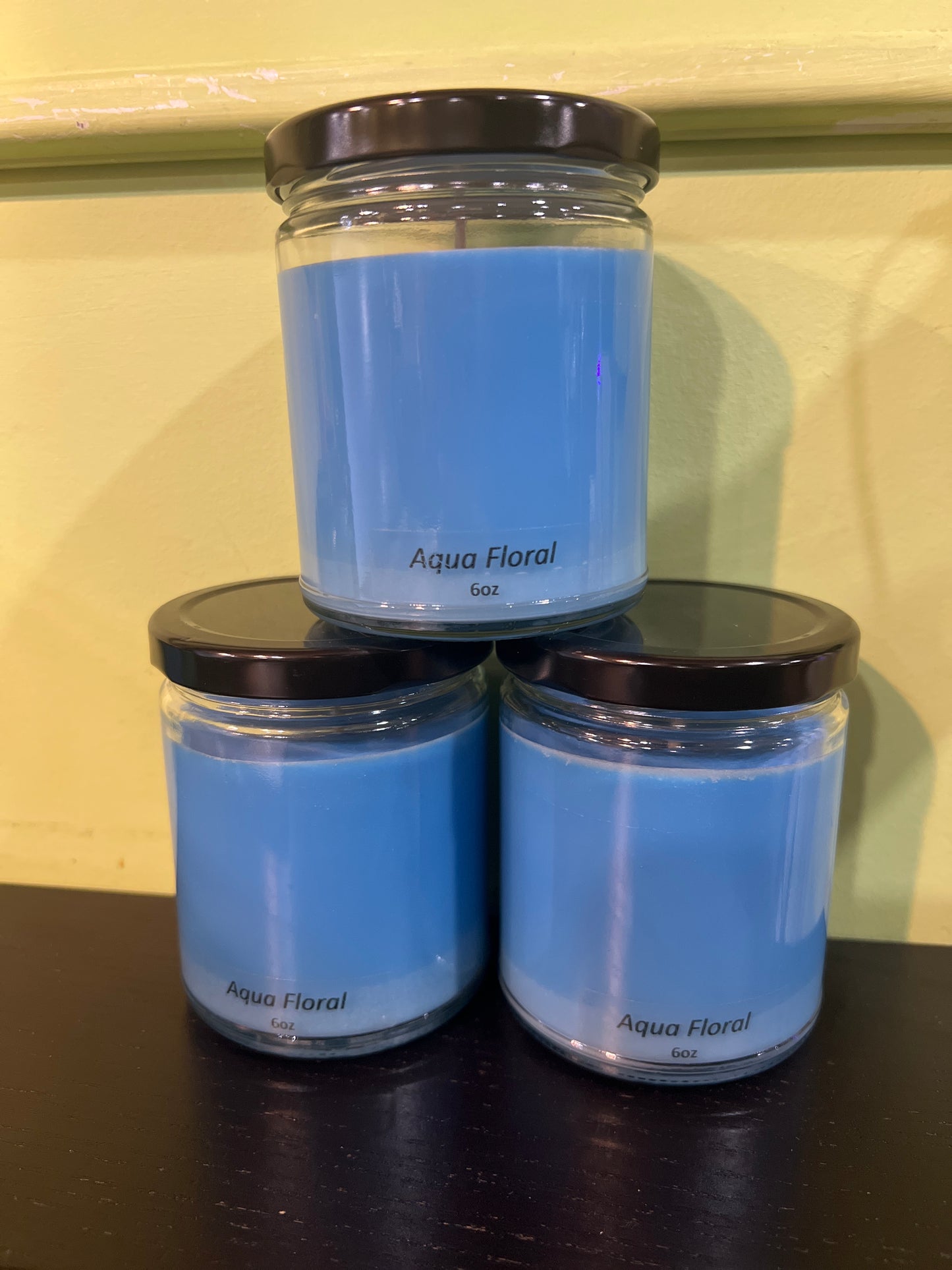 Dan Candles 6oz. Aqua Floral