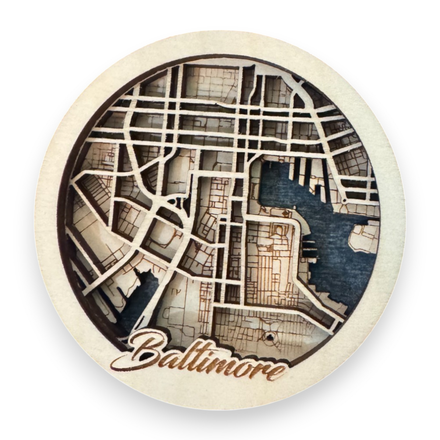Leroy 3D Magnets- Baltimore Grid Map