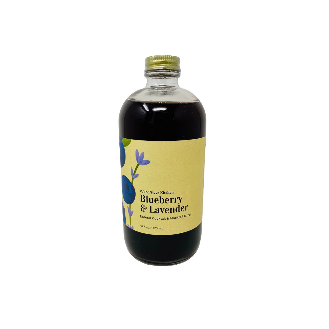 Wood Stove Kitchen - Blueberry and Lavender Cocktail & Drink Mix, 16 fl oz