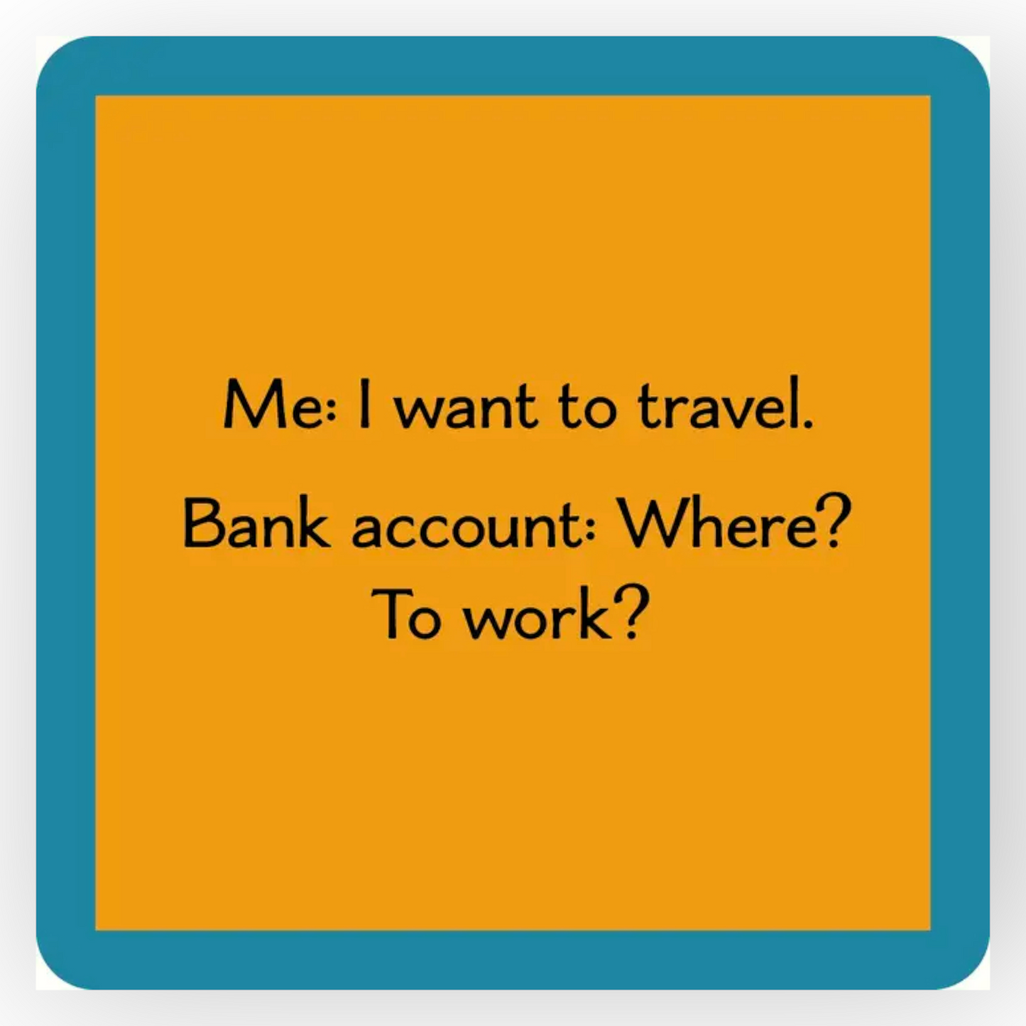 Coaster Bank Account | Funny Party Gift | Home Bar Decor