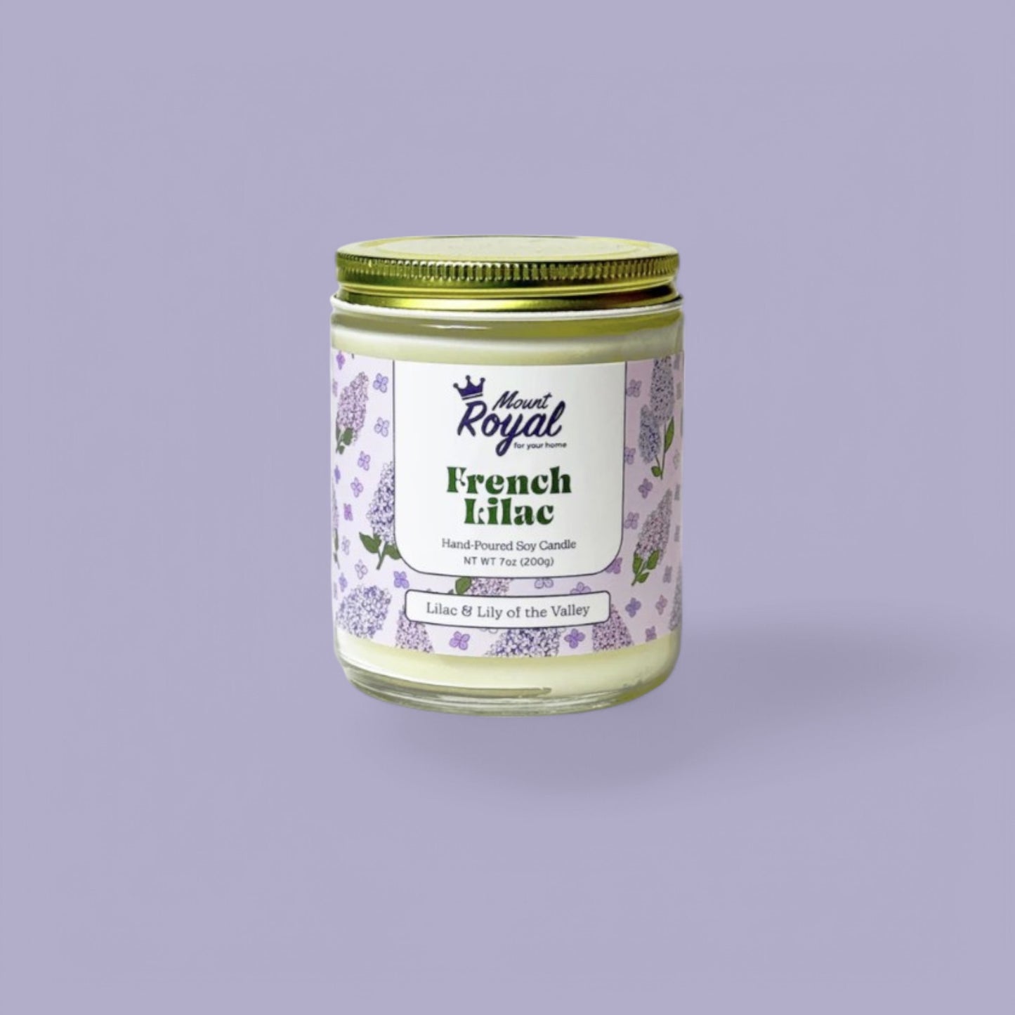 Mount Royal Soaps - French Lilac Soy Wax Candle