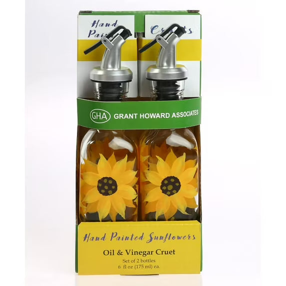 Sunflower Oil & Vinegar Cruet Set of 2