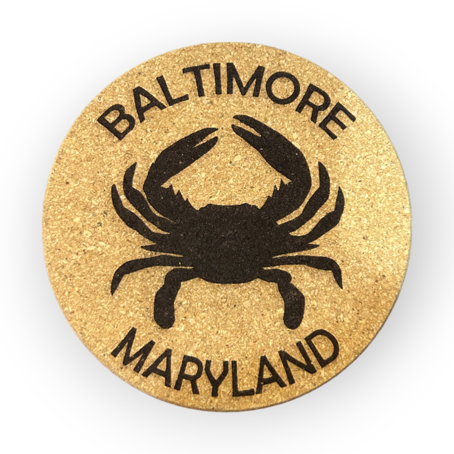 Leroy Cork Coasters Baltimore Crab