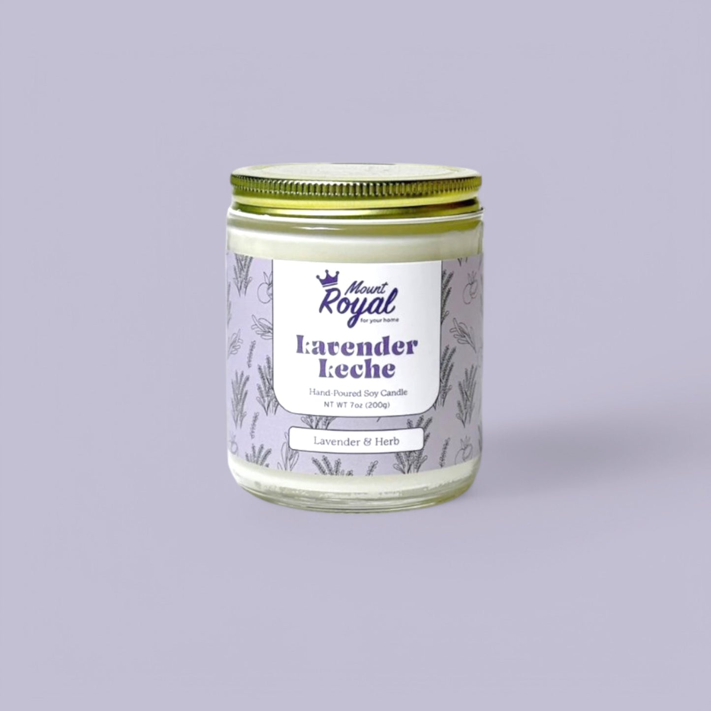 Mount Royal Soaps - Lavender Leche Soy Wax Candle