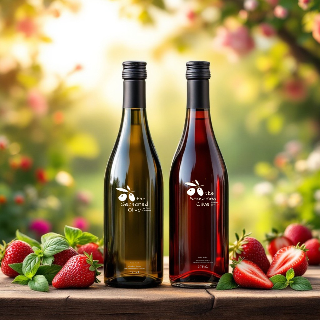 Perfect Pairing: Basil Infused Olive Oil + Strawberry Balsamic Vinegar