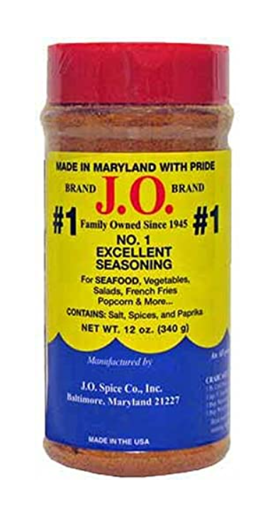 J.O. Seasoning - No. 1 All Purpose Seafood Seasoning 12oz. (Larger Size)