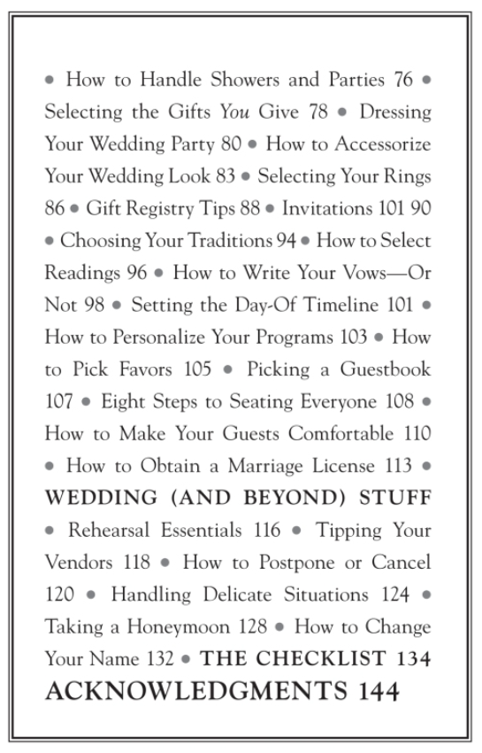 Stuff Every Bride Should Know