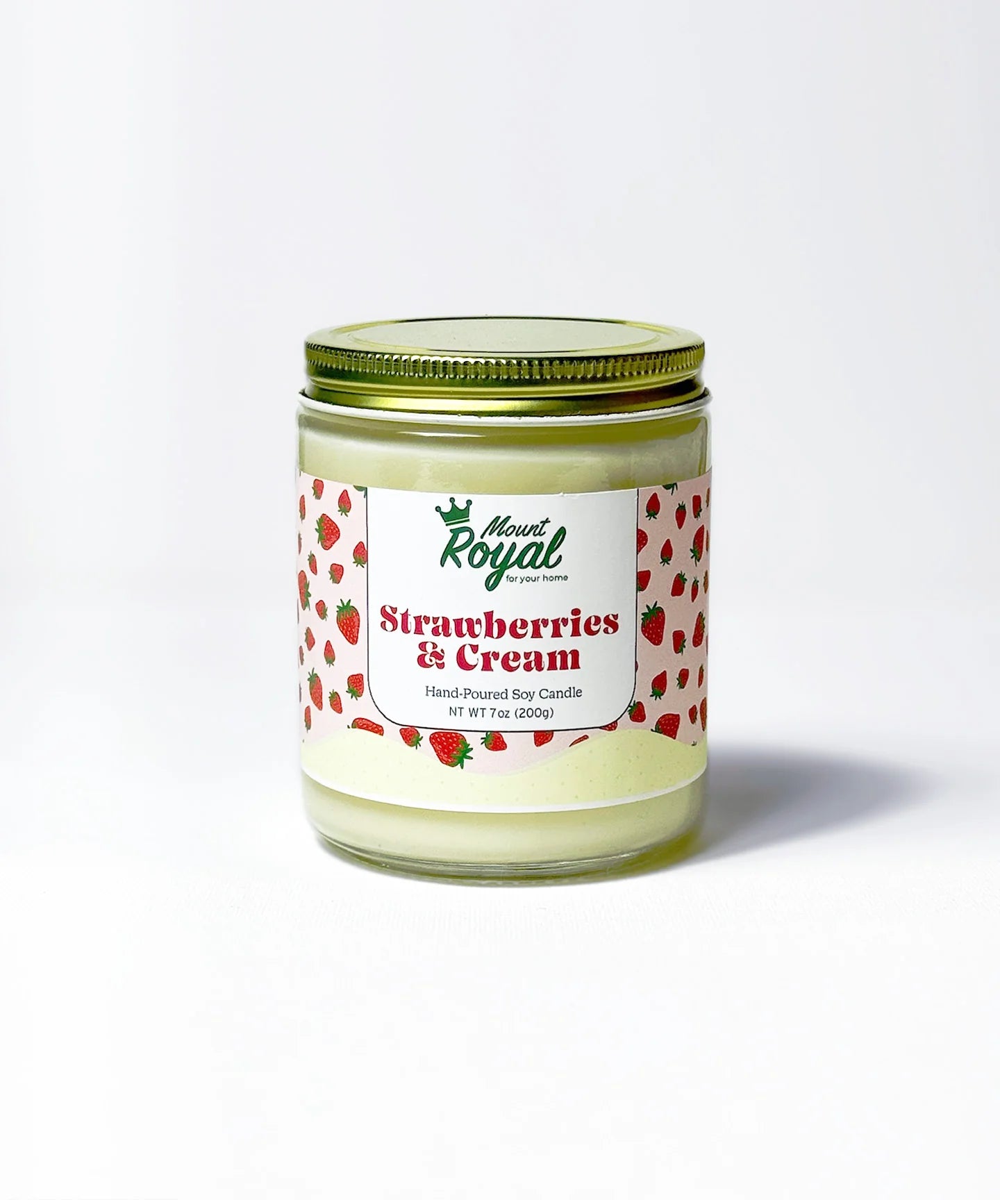 Mount Royal Soaps | Strawberries and Cream Candle | Seasonal Valentine's Day