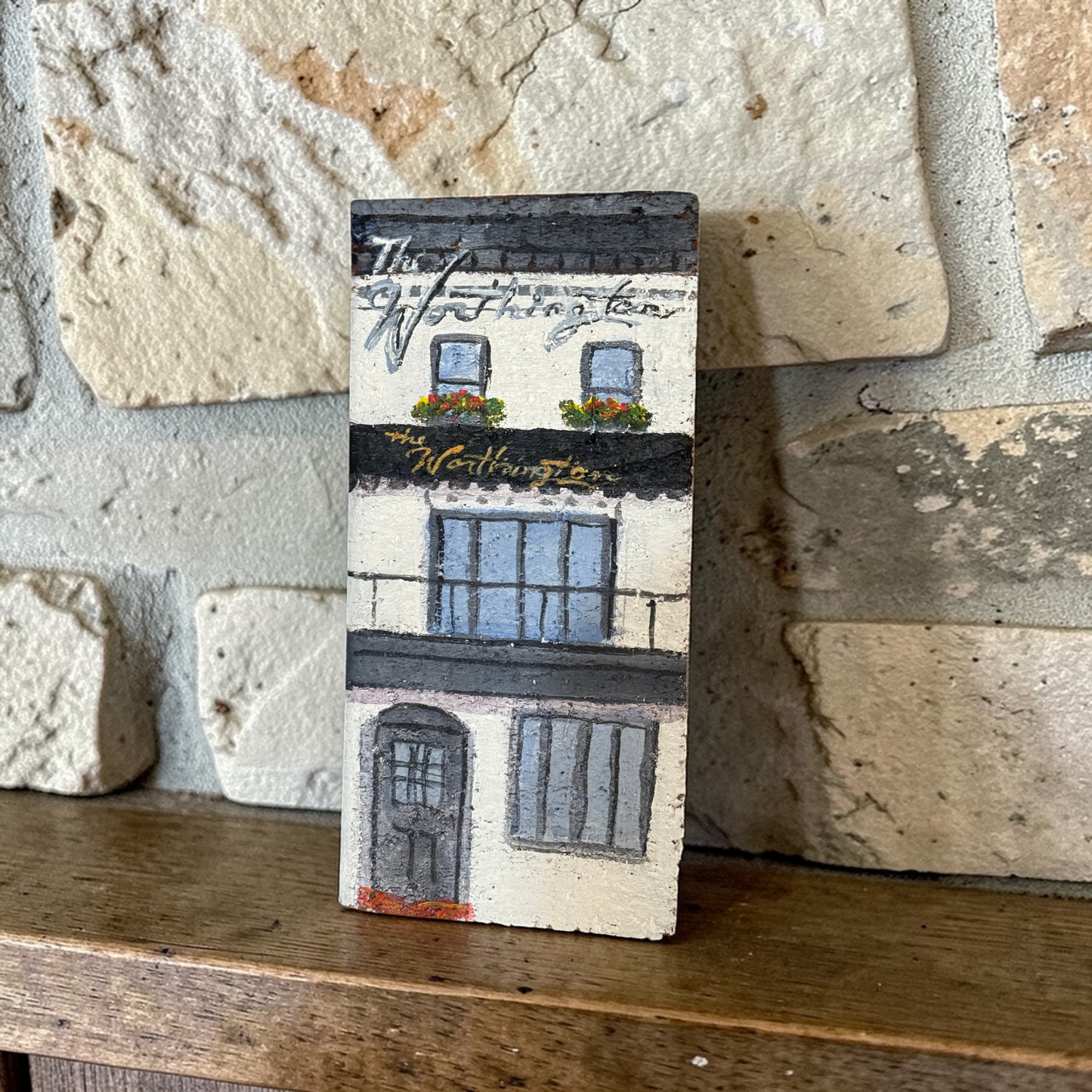 Linda Amtmann Hand Painted Brick- The Worthington