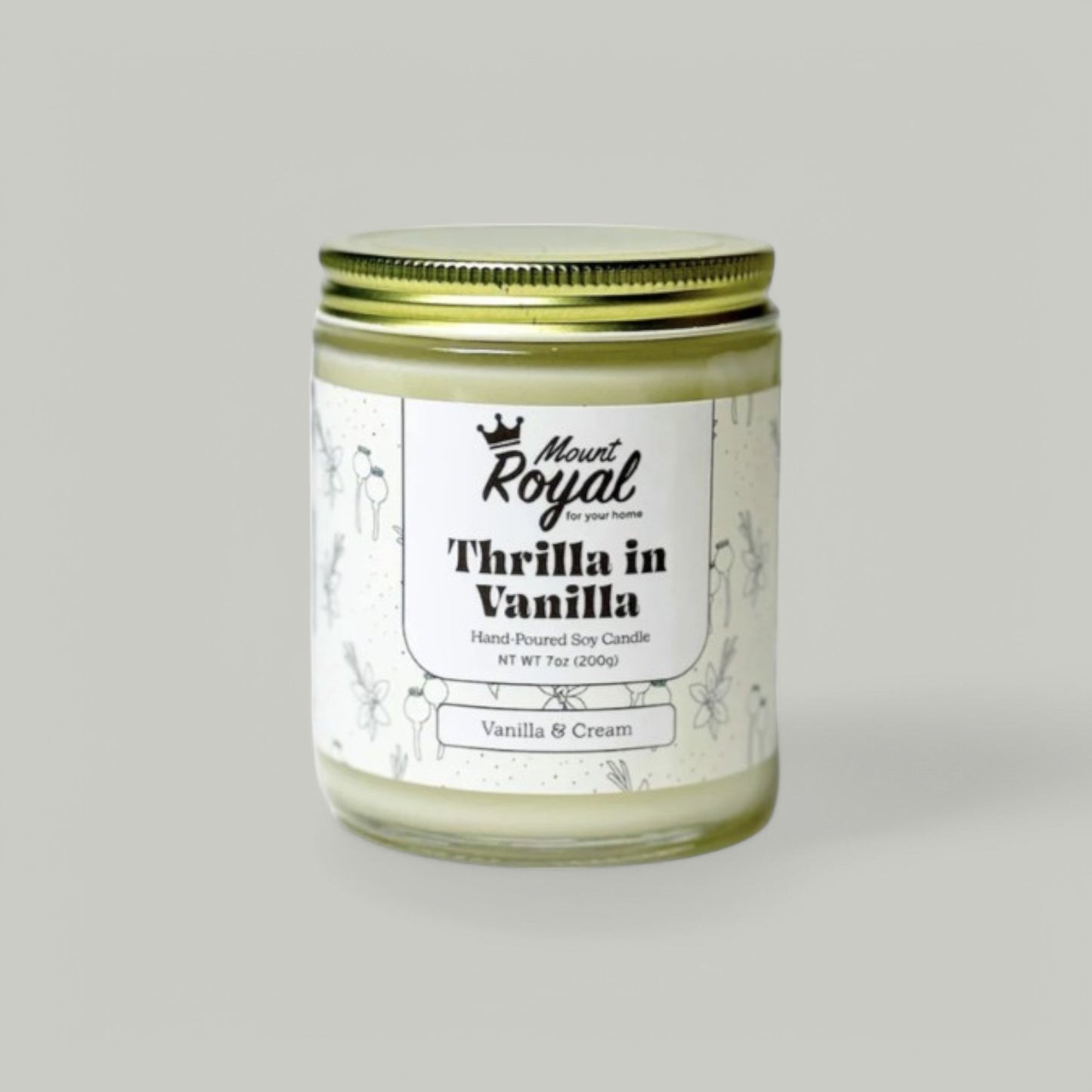 Mount Royal Soaps - Thrilla in Vanilla Soy Wax Candle