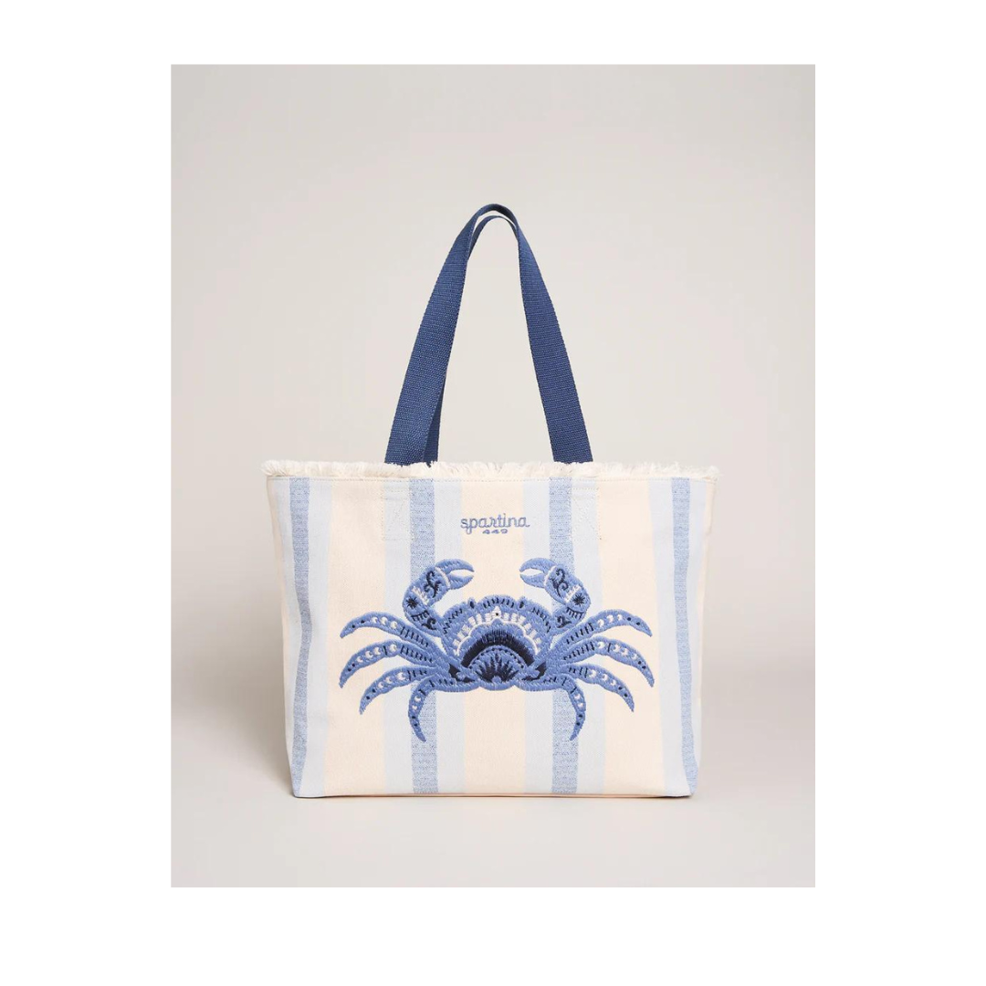 Spartina 449 Blue Crab Beach Tote The Seasoned Olive