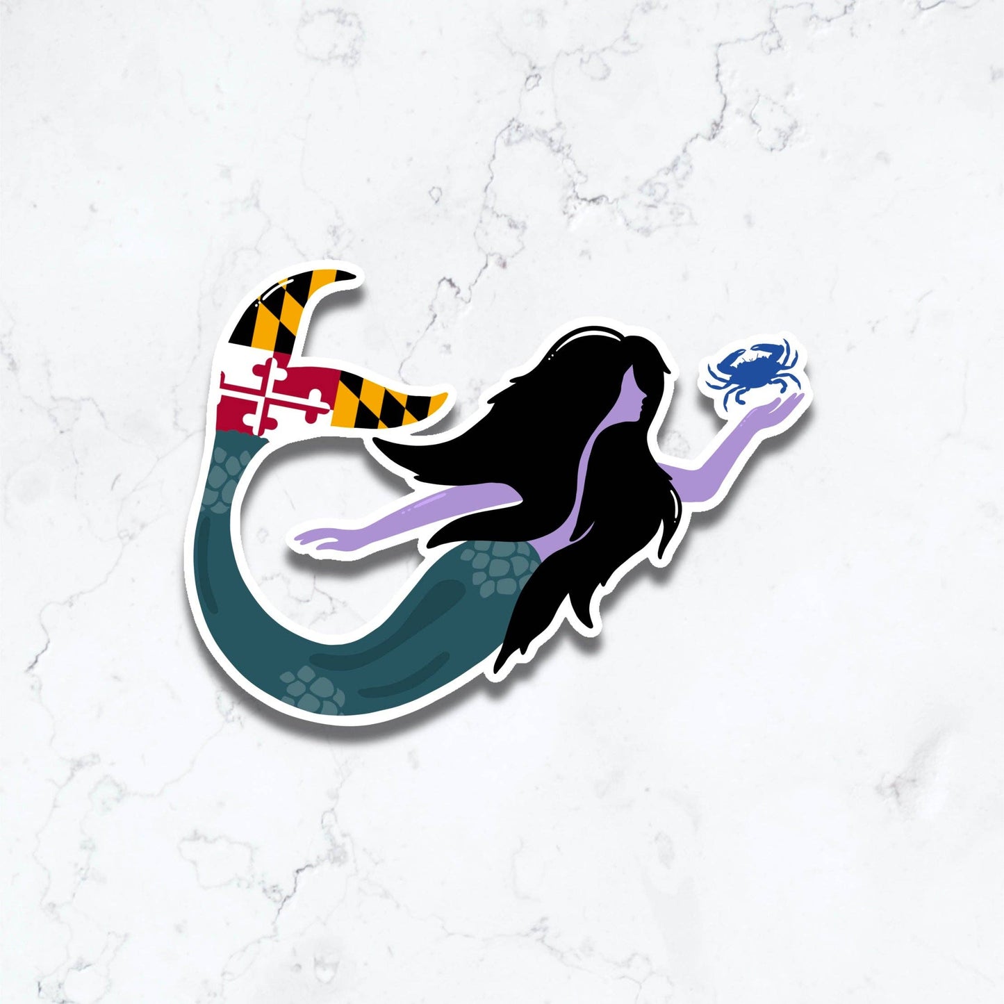 Jami Creates - Maryland Mermaid Sticker
